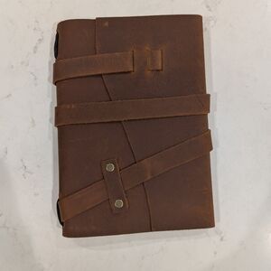 Portland Leather Wrap Journal, Canyon